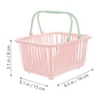 thumbnail image 3 of 3pcs Small Toy Basket Plastic Baskets with Handles Compact Desktop Sundries Basket, 3 of 9