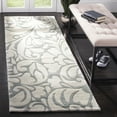 thumbnail image 2 of SAFAVIEH Soho Hunter Floral Wool Area Rug, Blue/Ivory, 3'6" x 5'6", 2 of 8
