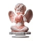thumbnail image 4 of Estatua de ángel acrílico con forma de corazón, adorno decorativo para oficina, regalo de ángel querubín, decoración para fiesta, sala de estar, chime, 4 of 9