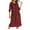 Red, variant on SCSAlgin Zipper Front Plaid Robes Women House Coat Half Sleeve Loungewear Long Nightgown with Pockets