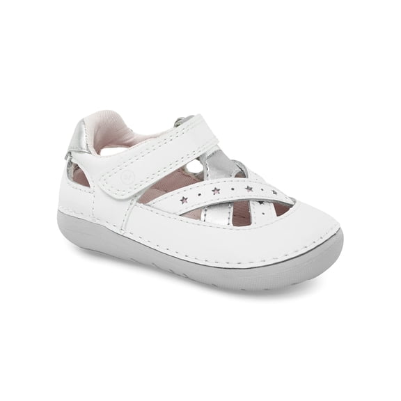 Sandalia Stride Rite Sm Kiki2 Blanca Talla 3.5 Ancha para Bebé