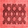 thumbnail image 1 of Ahgly Company Indoor Square Oriental Red Traditional Area Rugs, 4' Square, 1 of 4