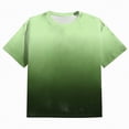 thumbnail image 4 of KPOPLK Men's Big and Tall Shirts Short Sleeve Cotton Tee Summer Crew Neck Oversize Top Loose Fit Shirt 2XL-7XL(Green,XXXXL), 4 of 5