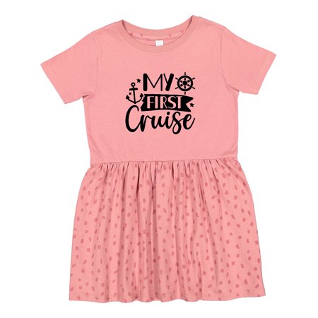 Inktastic My First Cruise Girls Toddler Dress