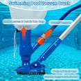 thumbnail image 4 of Innens Swimming Pool Vacuum Cleaner Portable Pool Mini Vacuum Suction Head Cleaning Pond Tool Kit, Blue, 4 of 13