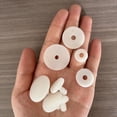 thumbnail image 3 of Juego 70 Articulaciones Plástico para el Cuerpo Animales, 7 Tamaños Articulaciones Muñecas Blancas para Hacer Osos Muñecas, Extremidades, Manualidades Bricolaje, 3 of 5