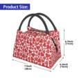 thumbnail image 2 of Disketp Hearts Bolsa Térmica Estampada, Bolsa Térmica Aislante para Almuerzo, Playa y Campamento, 2 of 6