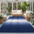 thumbnail image 3 of Navy Blue Ombre Rectangle Rug 4'x6' Modern Abstract Gradient Minimalist Washable Area Rugs for Living Room Bedroom Entryway Non Slip&nbsp; Entrance Door Mat Indoor Floor Carpet, 3 of 9