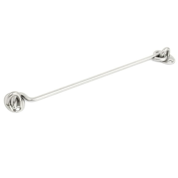 Repuesto de gancho de ventana de puerta de cabina tono plateado 250 mm 10" de largo