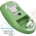 thumbnail image 6 of memzuoix Wireless Mouse, 5 Button 1400 DPI Mobile Optical Mouse, Cordless Laptop Mouse with Nano Receiver, Portable Computer Mice for PC, Desktop, MacBook, Green, 6 of 9