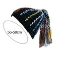thumbnail image 5 of Cheers.US Winter Hat Ethnic Style Non-allergenic Knitting Wool Hand-Braided Women Wig Hat for Party Costume Accessory, 5 of 6