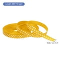 thumbnail image 2 of Uxcell Grosgrain Ribbons with White Dots Ribbon Bow Decoration Crafts Gift Wrapping Wedding Orange Yellow 10 Yards 3/8 Inch, 2 of 7