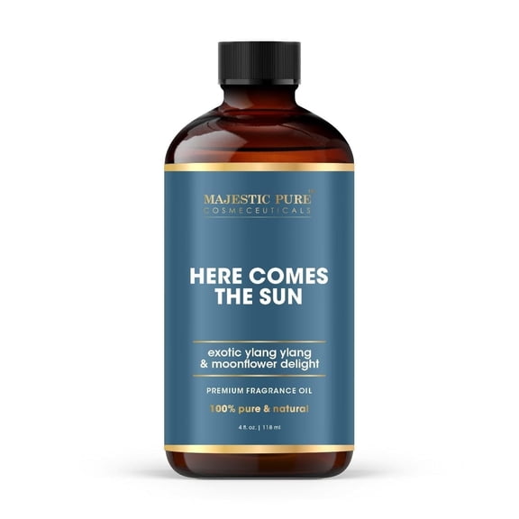 MAJESTIC PURE Exotic ylang ylang & Moonflower Delight Premium Grade Fragrance Oil | Free from Mineral Oil Used in Diffusers, DIY, Self Care | 4 Fl Oz