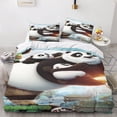 thumbnail image 2 of Housse de Couette Kung Fu Panda Animation avec Taies d'Oreiller Imprimé Animation avec Fermeture Éclair Housse de Couette, 2 of 5