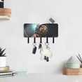 thumbnail image 6 of Squirrel Astronaut Space Mail Holder Organizer Wall Mount with Shelf Key Holder Key Rack with 5 Key Hooks for Wall Decorative, 6 of 6