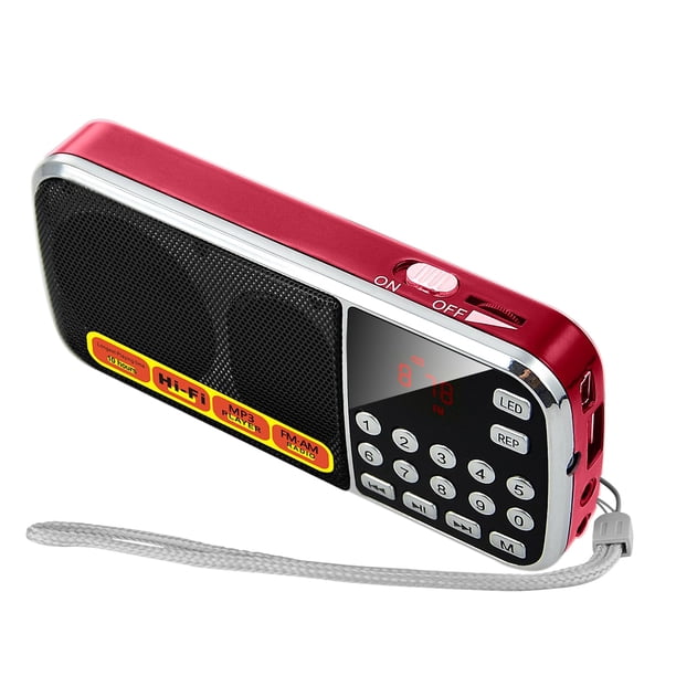 Radio AM FM portátil BOESPATR Radios pequeñas con reproductor MP3