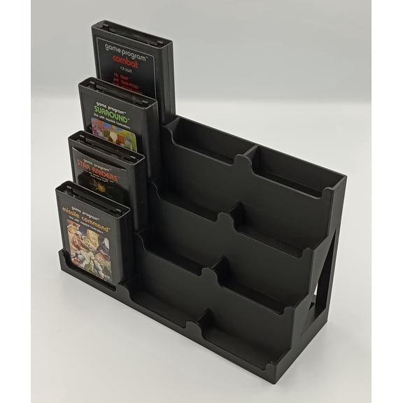 Atari 2600 Cartridge Display Stand Tower Holder Case - Holds 12 Games