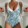 thumbnail image 3 of Aayomet Sexy Swimsuit for Women Color Matching Swimsuit (Blue, M), 3 of 4
