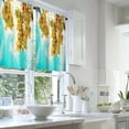 thumbnail image 2 of LALILO Kitchen Curtains and Valances Set of 3 36" Vintage Window Treatment Tiers for Window Decor, 2 of 5