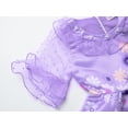 thumbnail image 5 of Jurebecia Girl Isabella Dress Encanto Madrigal Costume Princess Fancy Dress up Cosplay Fancy Dress Cartoon Outfit Set Purple, 5 of 8