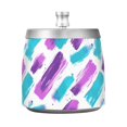 thumbnail image 7 of Yayeee Ashtray with Lid for Cigarette Smokeless Stainless Steel Home Ash Holder, Purple Drawing, 7 of 7
