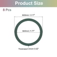 thumbnail image 2 of Uxcell Magnetic Sticker Ring, 8 Pack Universal Magnetic Adapter Ring Metal Magnet Wireless Charging Conversion Kit for Mobile Phone Case Wireless Charger (Green), 2 of 7
