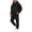 sets2-Black, variant on COMVALUE Mens Cargo Tracksuit 2 Piece Hooded Outfit Loose Fit Hoodie and Jogger Pants with Multi Side Pockets for Casual Daily Wear