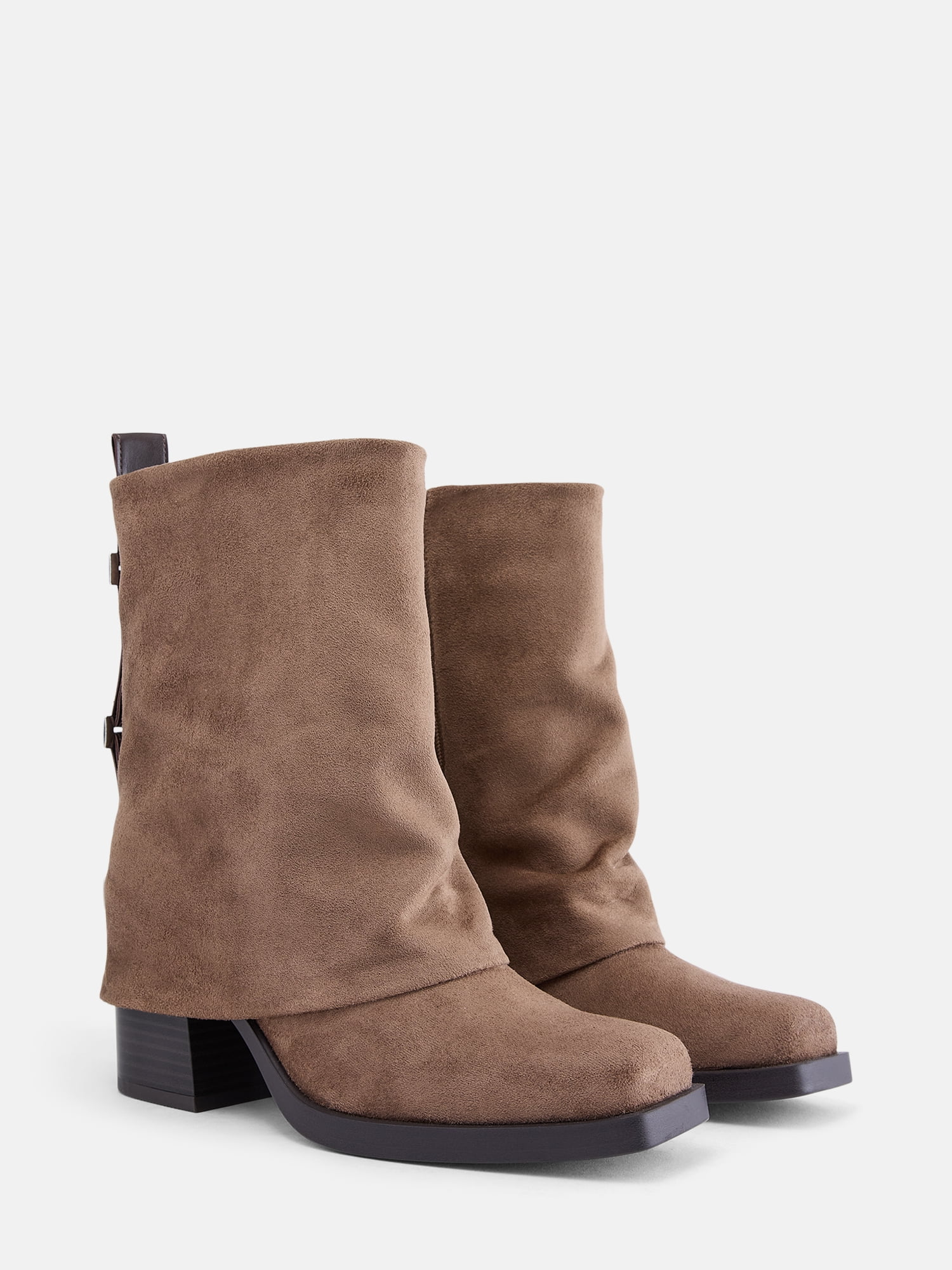 No Boundaries Women's Western Slouch Boots