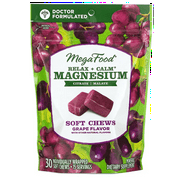 MegaFood Relax + Calm Magnesium - Grape 30 Chwbls