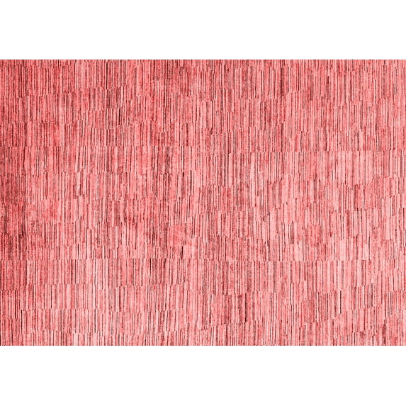 Ahgly Company Machine Washable Indoor Rectangle Oriental Red Modern Area Rugs, 6' x 9'