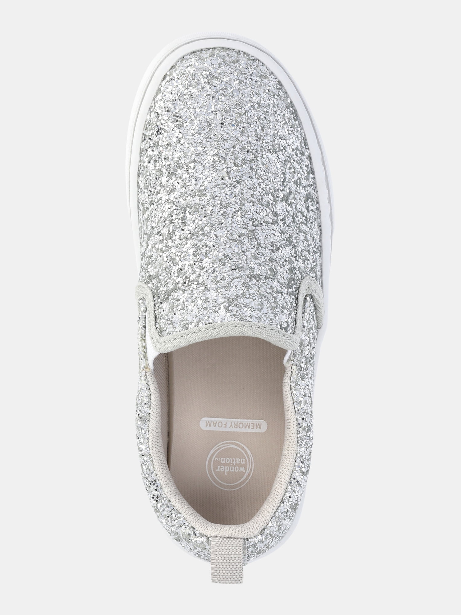 Wonder Nation Girls Slip-On Sneakers