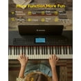 thumbnail image 7 of Donner New Upgraded Digital Piano 88 Key Fully Weighted Keyboard with 16 Level Touch Sensitive for Beginner, with 600 Rhythms, 110 Demo Songs, 3 Pedals, Black, DDP-95, 7 of 7