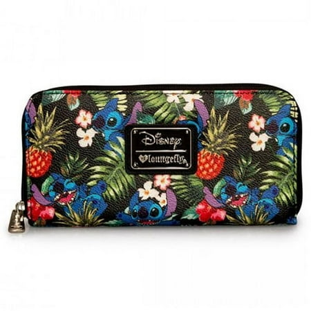 Disney LoungeFly Stitch Hawaiian Wallet