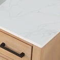 thumbnail image 6 of Gavino 48" Wood Vanity in Light Brown with Composite Stone Top no Mirror, 6 of 13