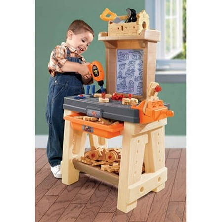 Step2 Real Projects Workshop and Tool Bench with 65 Part Accessory (Best Tool Workbench For Toddlers)