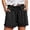 Black, variant on Womens Sweat Shorts 5" Cotton French Terry High Waist Workout Casual Lounge Shorts with Pockets