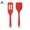 Red, variant on SharkTRUE Heat Resistant Nonstick 8 in Silicone Kitchen Spatula (2 Count) H3Q6 U4L7 K