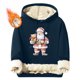 thumbnail image 1 of Sudadera con capucha para hombre, informal, a la moda, con estampado navideño, de manga larga y bolsillo, de poliéster, 1 of 4