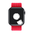 thumbnail image 2 of Open Box Apple Watch Band Braided Solo Loop 44mm 45mm 46mm 49mm series 3 4 5 6 7 8 SE Red Size 5, 2 of 7