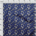 thumbnail image 3 of oneOone Georgette Viscose Blue Fabric Batik Quilting Supplies Print Sewing Fabric By The Yard 42 Inch Wide, 3 of 5