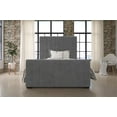 DHP Dante Upholstered Platform Bed, Grey Velvet, Queen