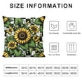 thumbnail image 5 of GOSMITH Sunflower Pillow Covers Yellow Floral Butterfly Spring Summer Buffalo Plaid Outdoor Decorative Throw Pillows Farmhouse Pillowcases Cushion Case Decor for Home Sofa Couch Bed White, 5 of 5
