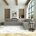 thumbnail image 4 of Bowery Hill Modern Gray 6 Seat Sectional with Performance Fabric, 4 of 11