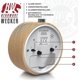 thumbnail image 3 of Csl - Analogue Alarm Clock - Retro Design - Illuminated Dial With Light - Silent - Travel Alarm Clock - Alarm Sound - Snooze Button Snooze Function -, 3 of 5