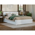 thumbnail image 3 of AFI Capri Full Solid Wood Platform Bed with Panel Footboard and Storage Drawers, White, 3 of 16