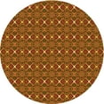 thumbnail image 1 of Ahgly Company Machine Washable Indoor Round Transitional Tomato Red Area Rugs, 4' Round, 1 of 7