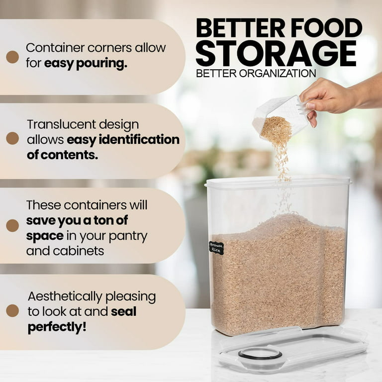 Cereal Container Food Storage Containers Easy-pour Design With