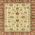thumbnail image 1 of Ahgly Company Indoor Square Abstract Red Oriental Area Rugs, 4' Square, 1 of 6