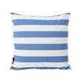 thumbnail image 7 of Noble House Hawthorne 18" Fabric Striped Water Resistant Square Throw Pillow, Blue, White, 7 of 7