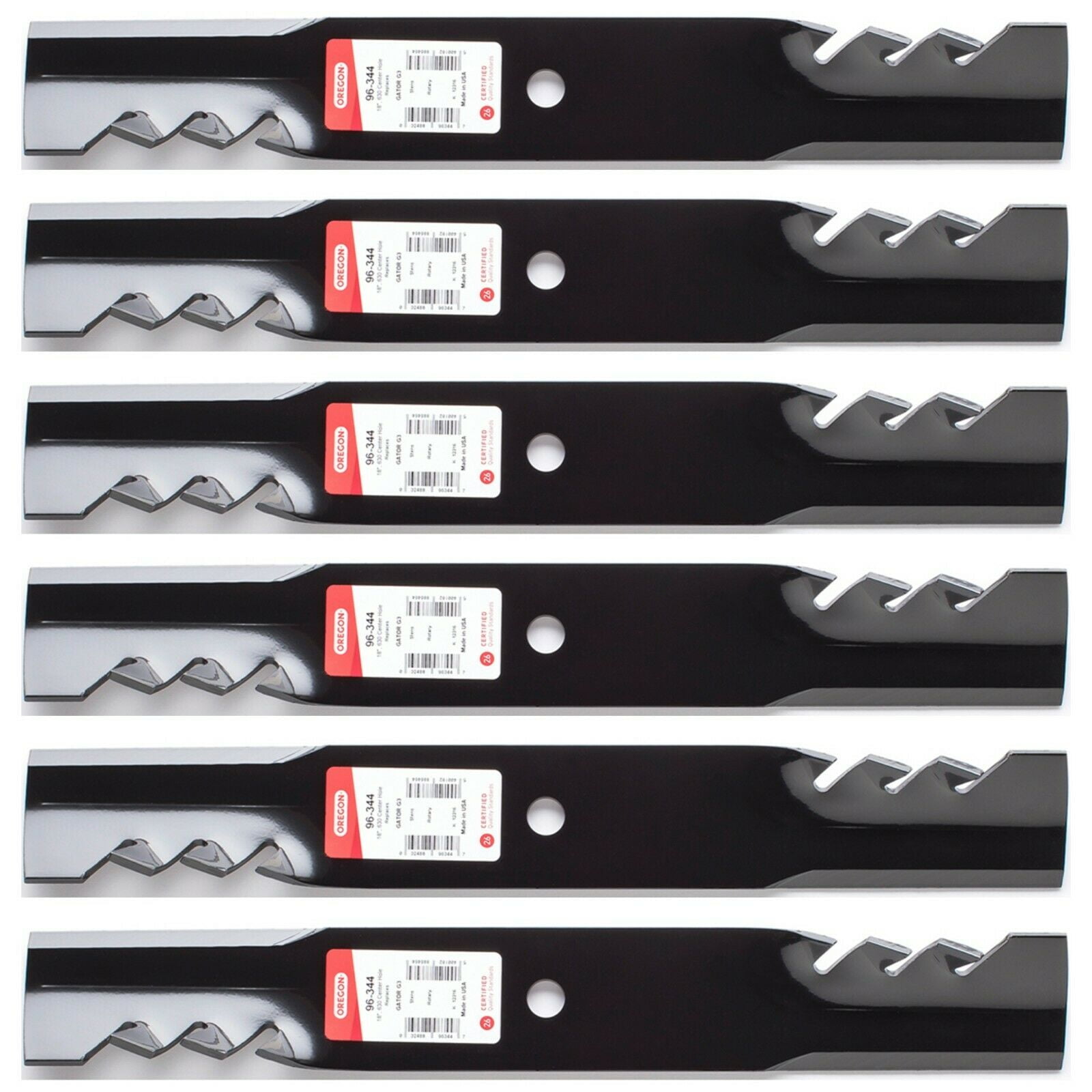 6PK Oregon 96344 Gator G3 Blades for 52" Exmark 303495 303527 1036580